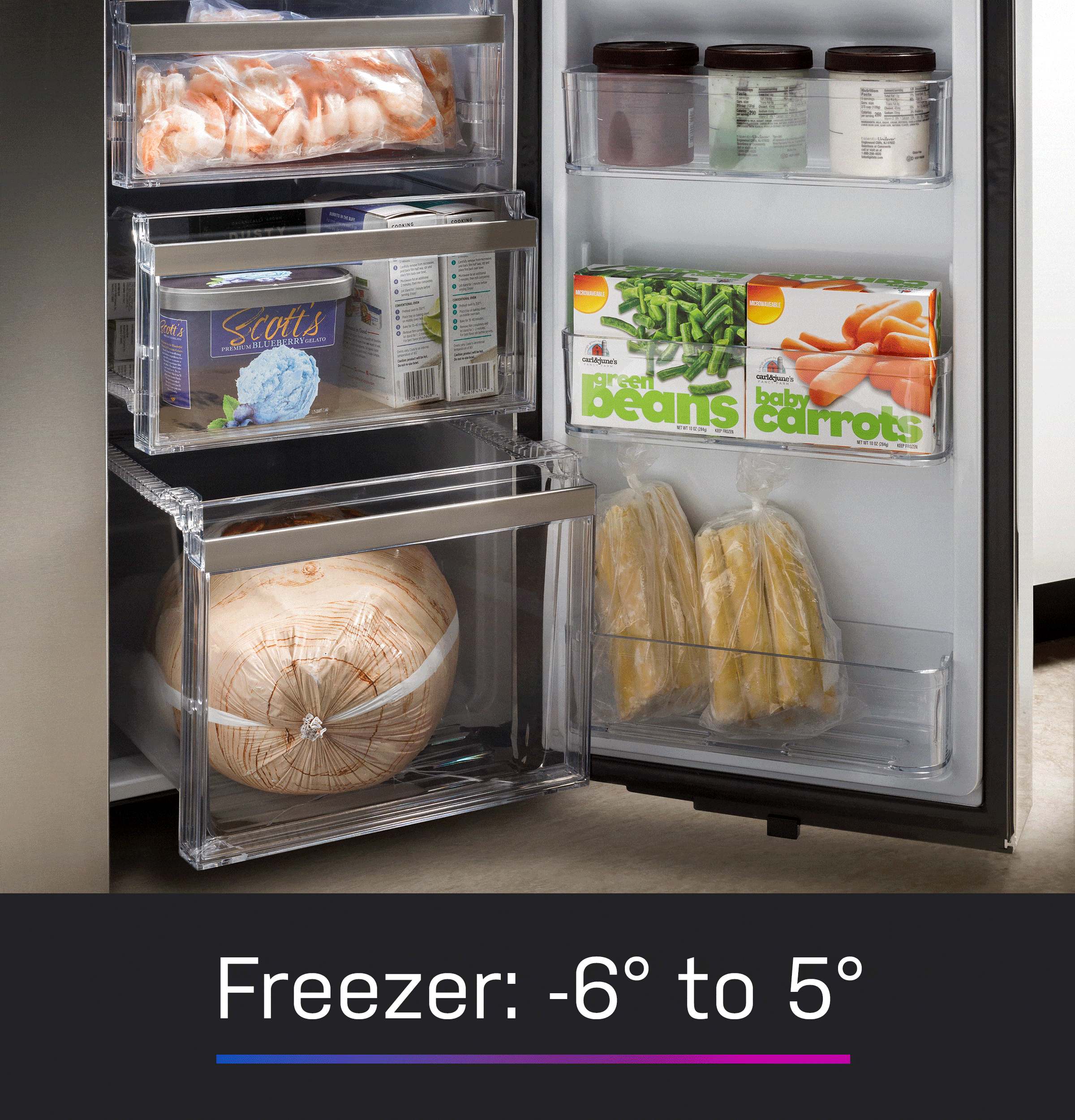 Ge Appliances PHD23BYWFS Ge Profile™ Energy Star® 22.9 Cu. Ft. Counter-Depth Quad-Door Refrigerator With Dual-Dispense Autofill Pitcher And Door In Door