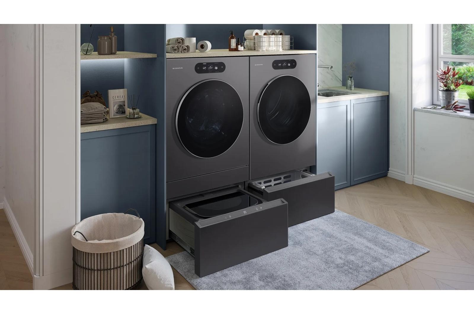 Lg WD405CB Lg Signature 1.0 Cu. Ft. 29 Inch Sidekick™ Pedestal Washer, Lg Twinwash™ Compatible