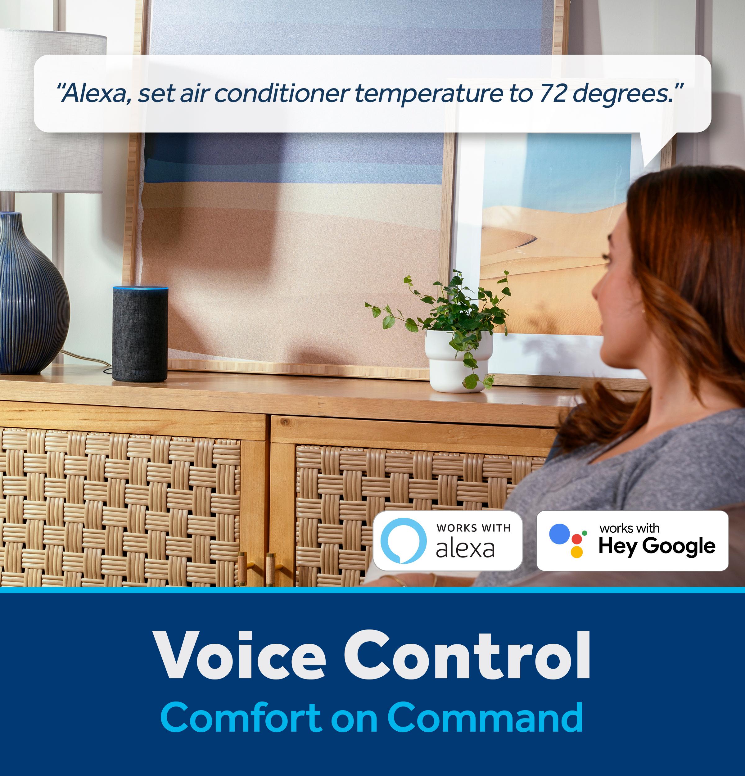 Ge Appliances AWGP12WWF Ge® 11,000 Btu Smart Heat/Cool With Heat Pump Electronic Window Air Conditioner For Large Rooms Up To 550 Sq. Ft.