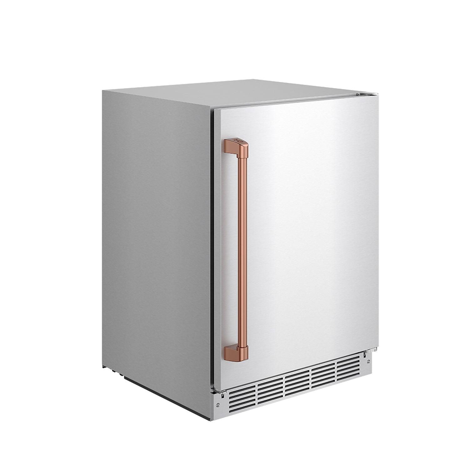 Thor Kitchen RBC24SSDRSG Gordon Ramsay Collection 24 Inch Outdoor Undercounter Beverage Cooler In Stainless Steel/Rose Gold