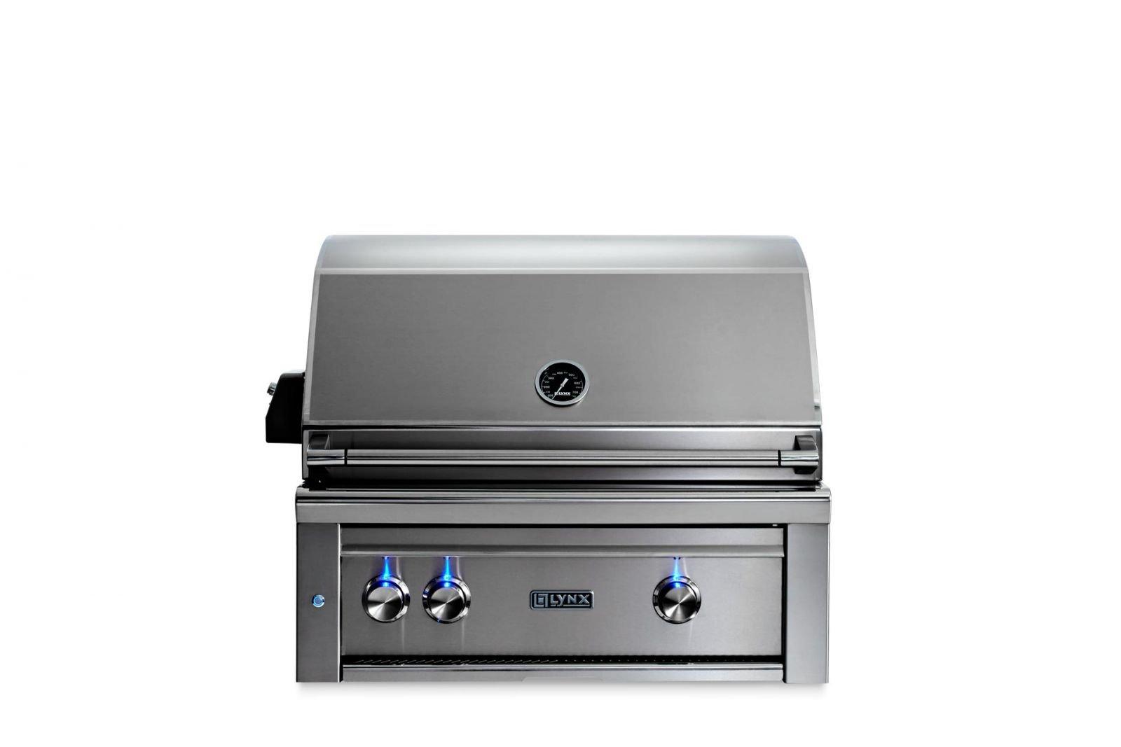 Lynx L30TRGLLP 30" Built-In Grill - 1 Trident™ W/ Rotisserie - Glacier