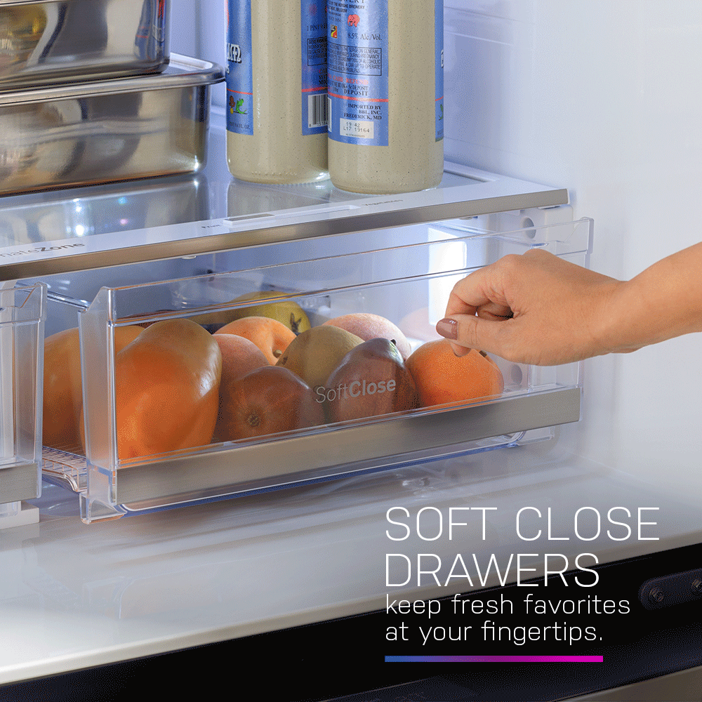 Ge Appliances PHD23BYWFS Ge Profile™ Energy Star® 22.9 Cu. Ft. Counter-Depth Quad-Door Refrigerator With Dual-Dispense Autofill Pitcher And Door In Door