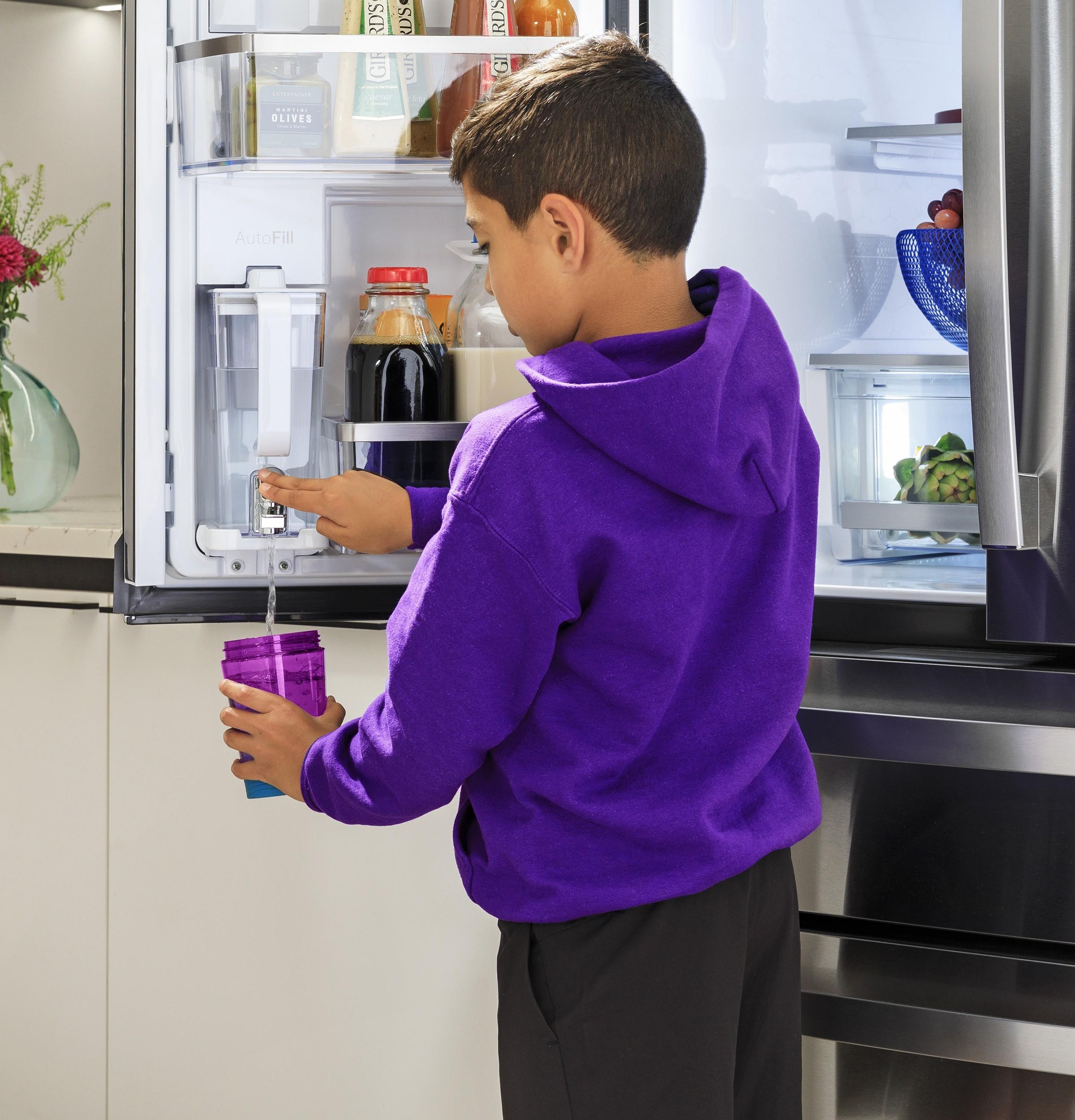 Ge Appliances PHD23BYWFS Ge Profile™ Energy Star® 22.9 Cu. Ft. Counter-Depth Quad-Door Refrigerator With Dual-Dispense Autofill Pitcher And Door In Door