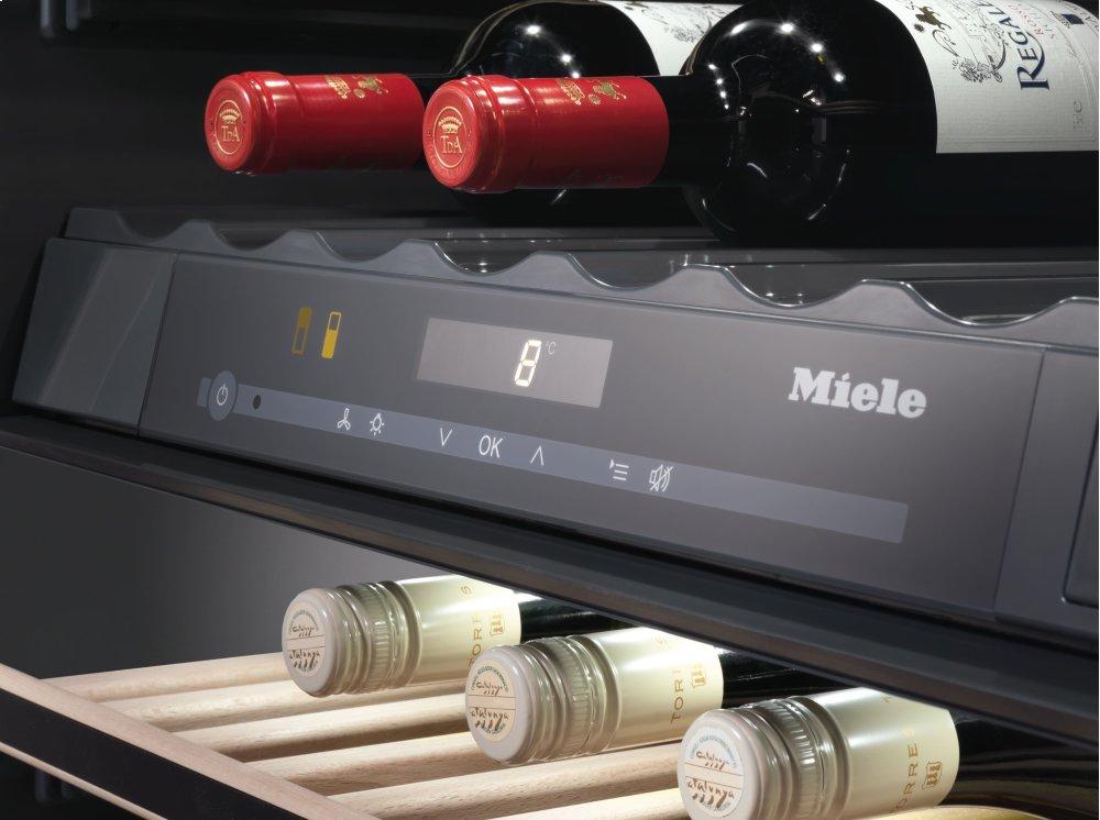 Miele KWT6322UGOB Kwt 6322 Ug Obsidian Black Glass - Built-Under Wine Storage Unit With Flexiframe And Push2Open For Greater Versatility And Top-Quality Design.
