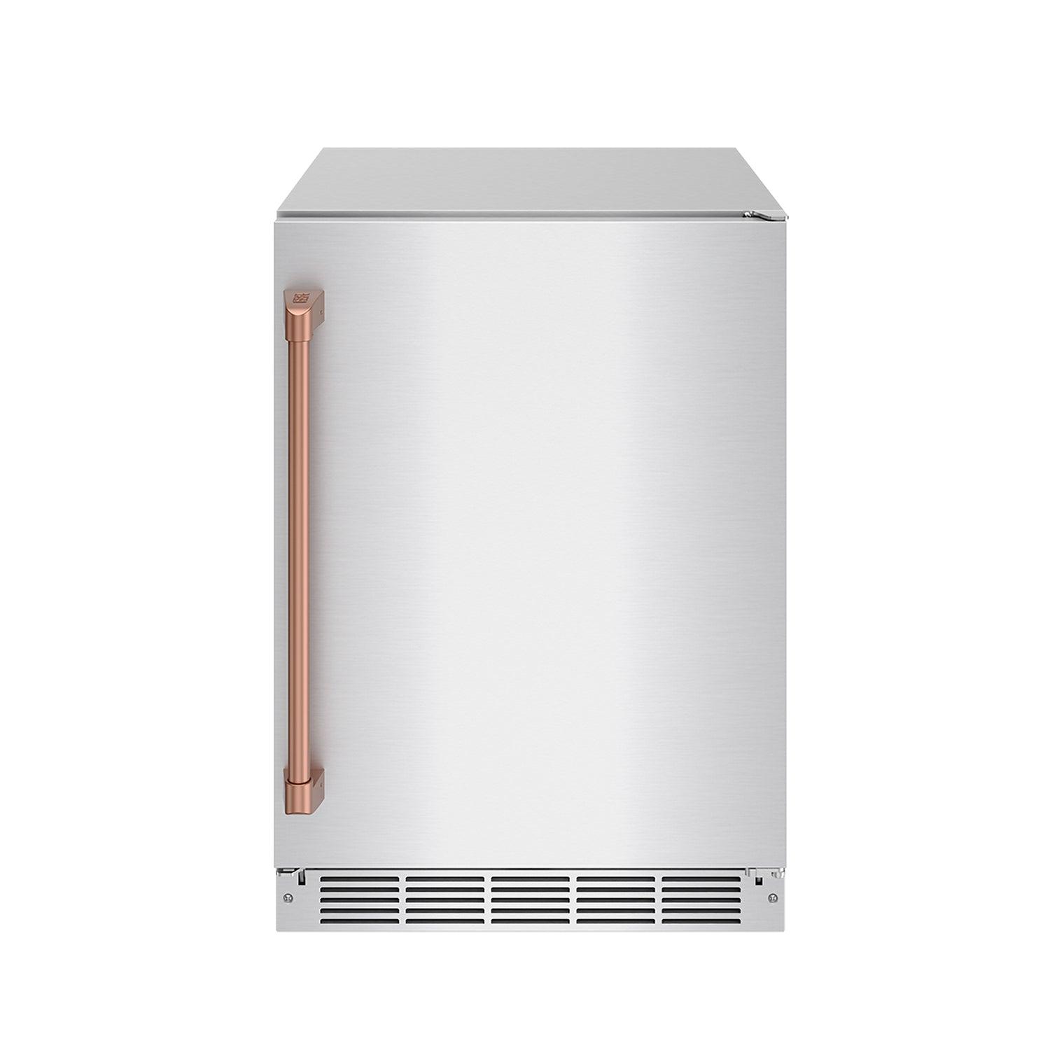 Thor Kitchen RBC24SSDRSG Gordon Ramsay Collection 24 Inch Outdoor Undercounter Beverage Cooler In Stainless Steel/Rose Gold