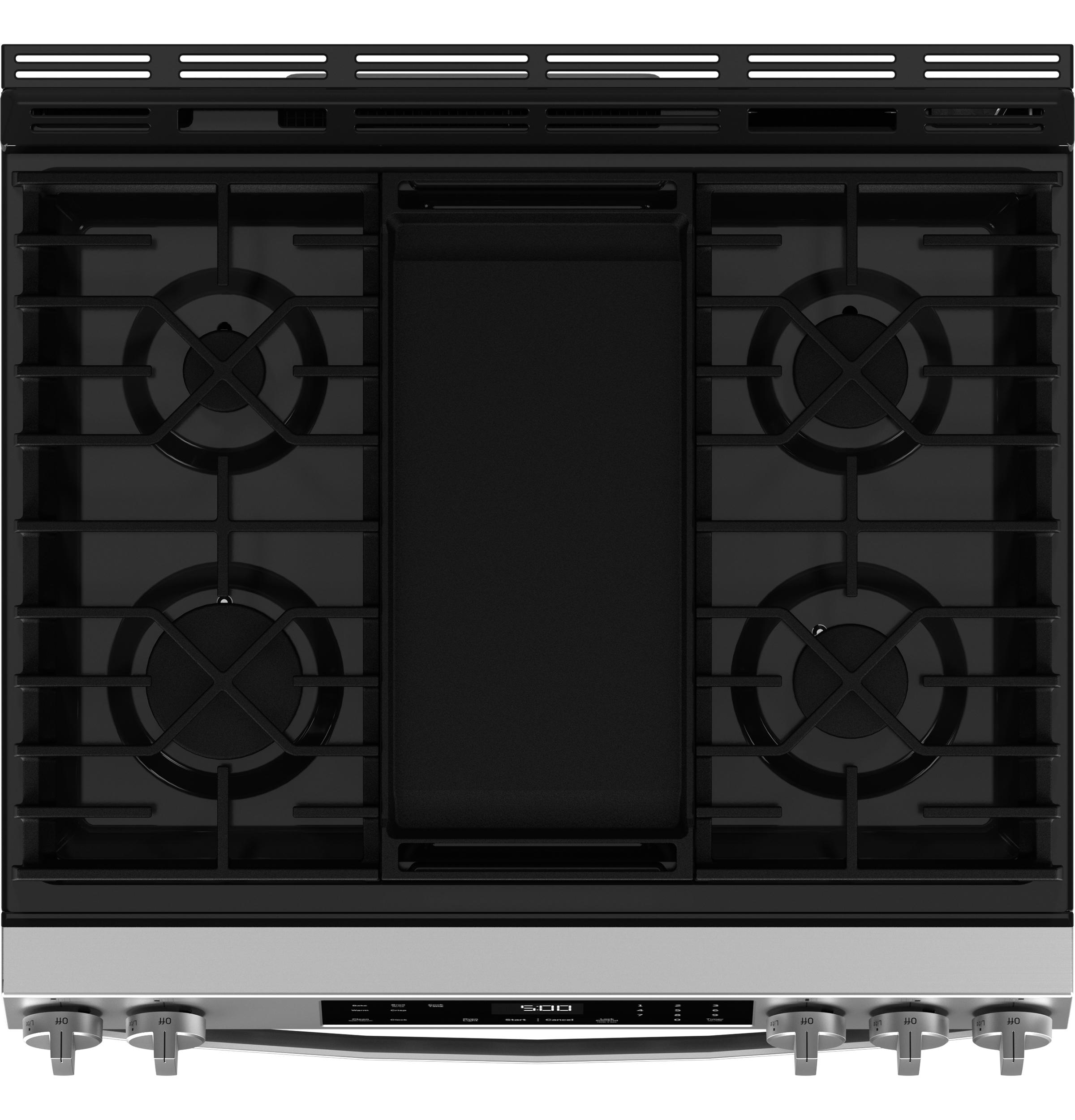 Ge Appliances GGS500PVSS Ge® 30" Slide-In Front-Control Gas Range With Crisp Mode