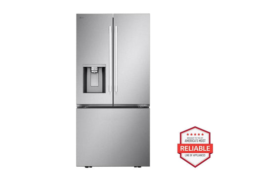Lg LF20G6331S 20 Cu. Ft. 3-Door French Door, Counter-Depth Max™ Refrigerator With Hybrid Handles