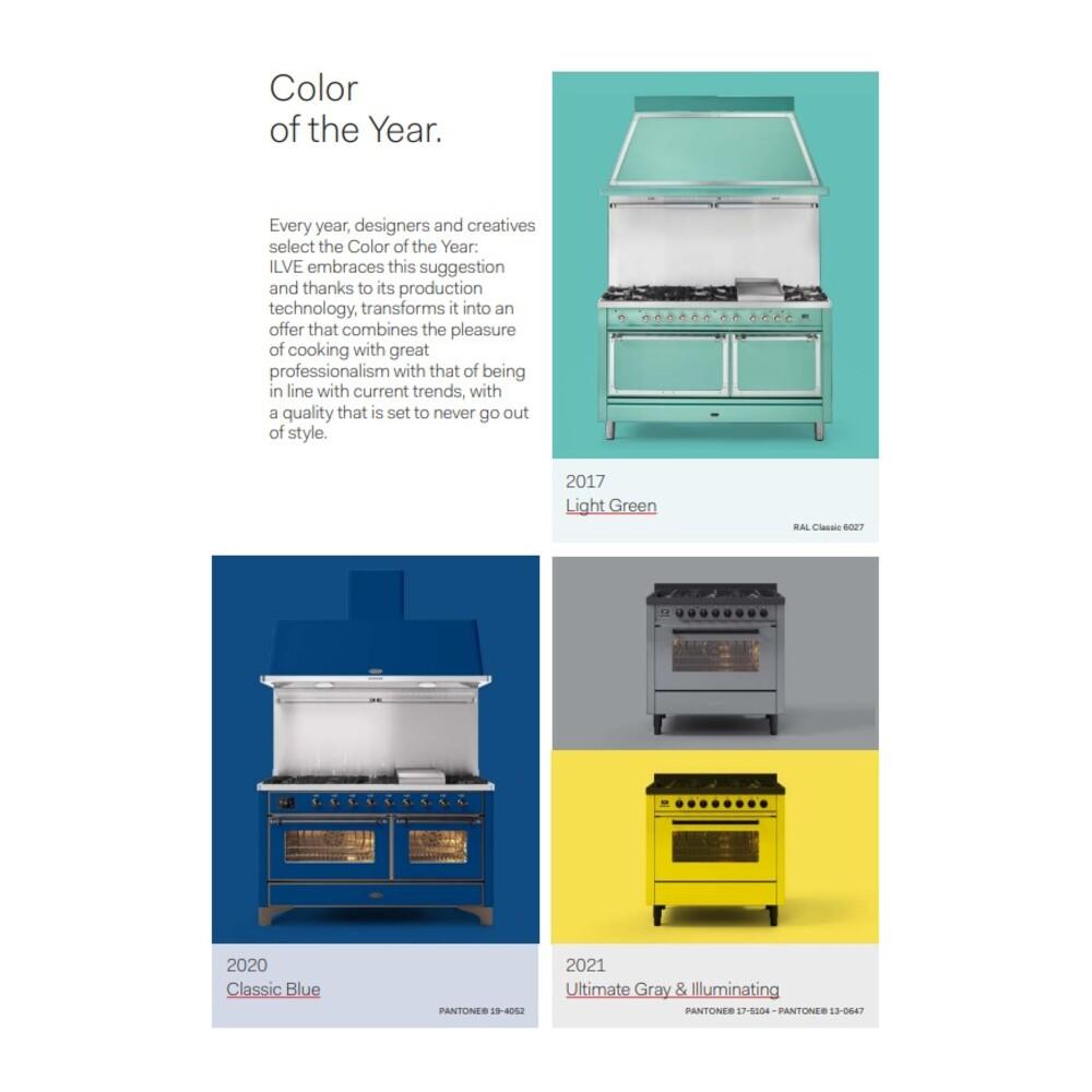 Ilve UN48FSQNMPRACLP Ilve Un48Fsqnmpraclp Nostalgie Ii Noblesse 48" Dual Fuel Range (5 Sealed Burners + Griddle + French Top, Liquid Propane, Solid Door, Ral, Chrome)