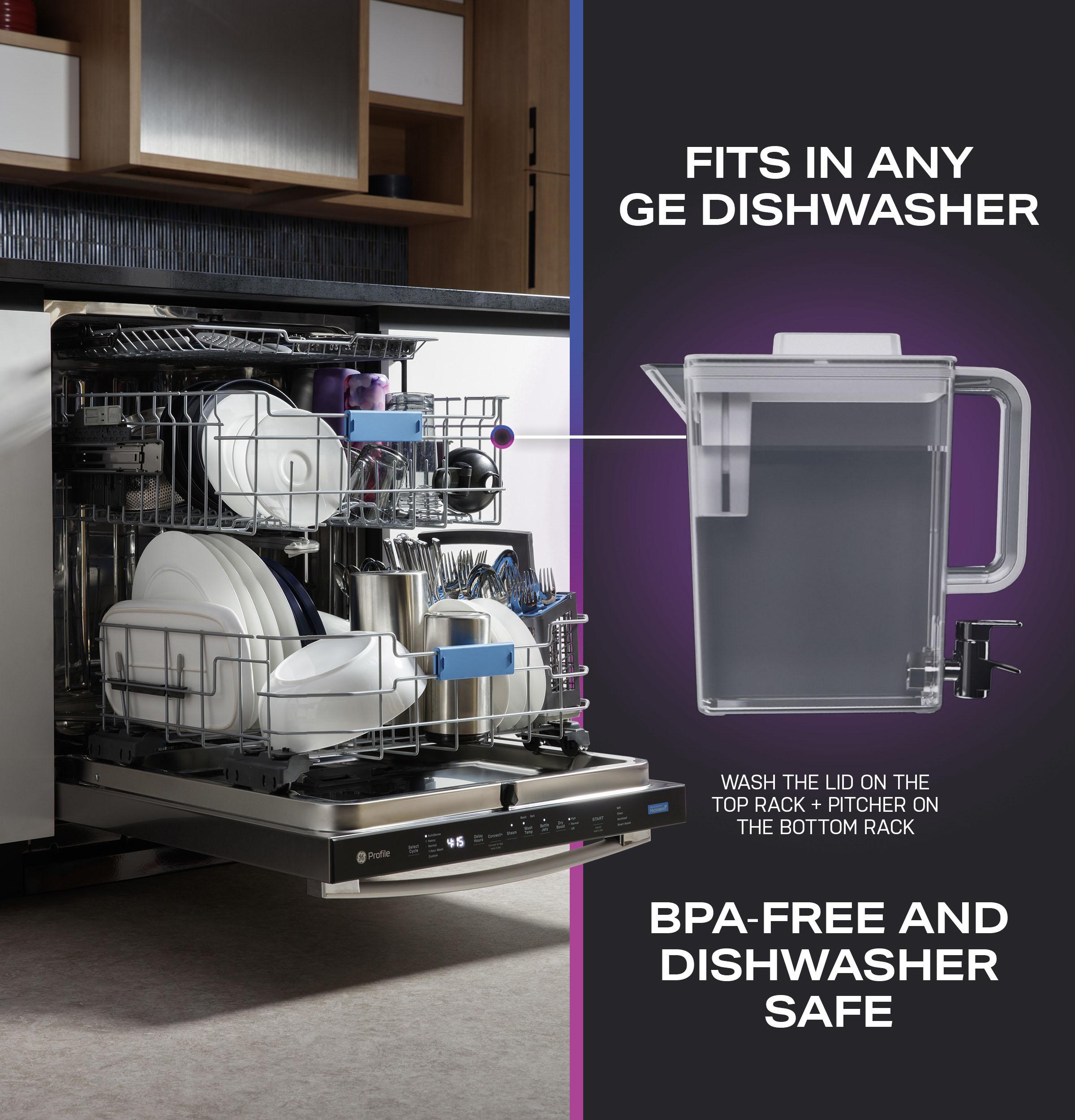 Ge Appliances PHD23BYWFS Ge Profile™ Energy Star® 22.9 Cu. Ft. Counter-Depth Quad-Door Refrigerator With Dual-Dispense Autofill Pitcher And Door In Door