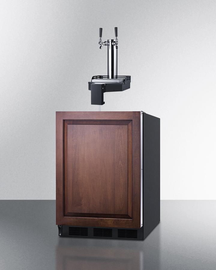 Summit SBC58BLIFFLTWADALHD 24" Wide Built-In Floating Tap Beer Kegerator, Ada-Compliant