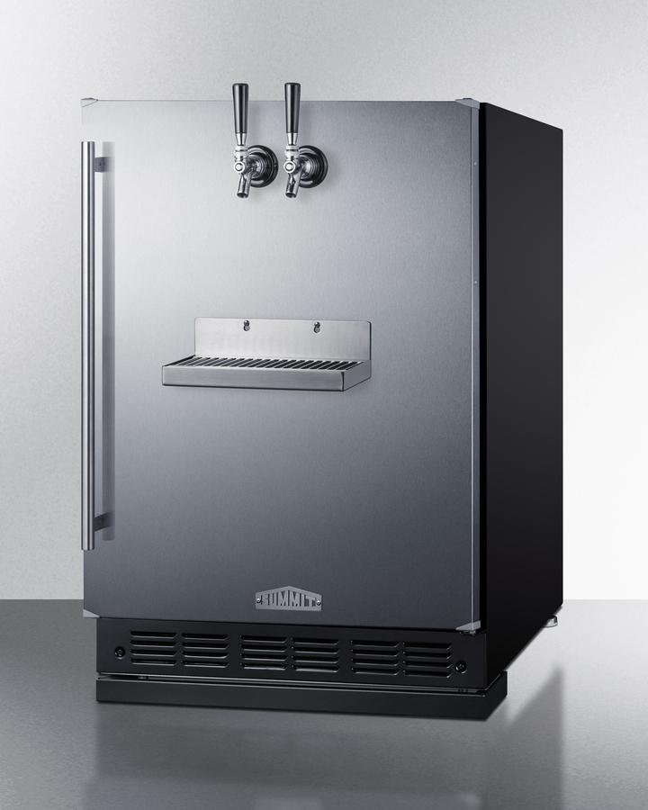 Summit SBC7BRSFRTP 24" Wide Front Tap Built-In Beer Kegerator