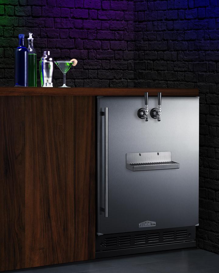 Summit SBC7BRSFRTP 24" Wide Front Tap Built-In Beer Kegerator