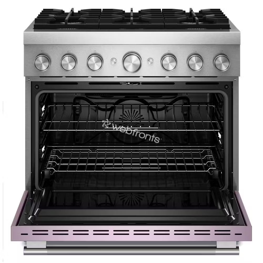 Kitchenaid KFDS936SWF 36-Inch 6 Burner Commercial-Style Dual Fuel Range With No Preheat Air Fry Mode