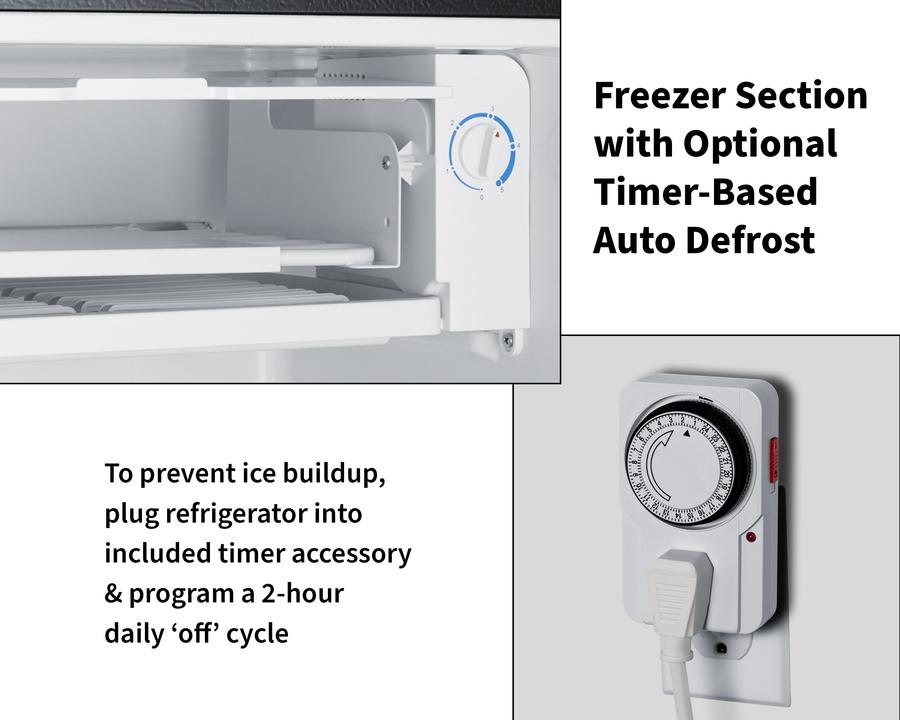 Summit FF43BADA 19" Wide Refrigerator-Freezer, Ada Compliant