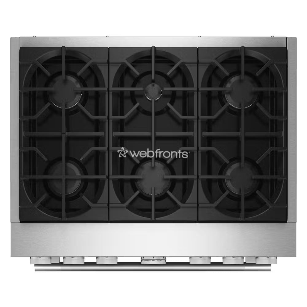 Kitchenaid KFDS936SWF 36-Inch 6 Burner Commercial-Style Dual Fuel Range With No Preheat Air Fry Mode