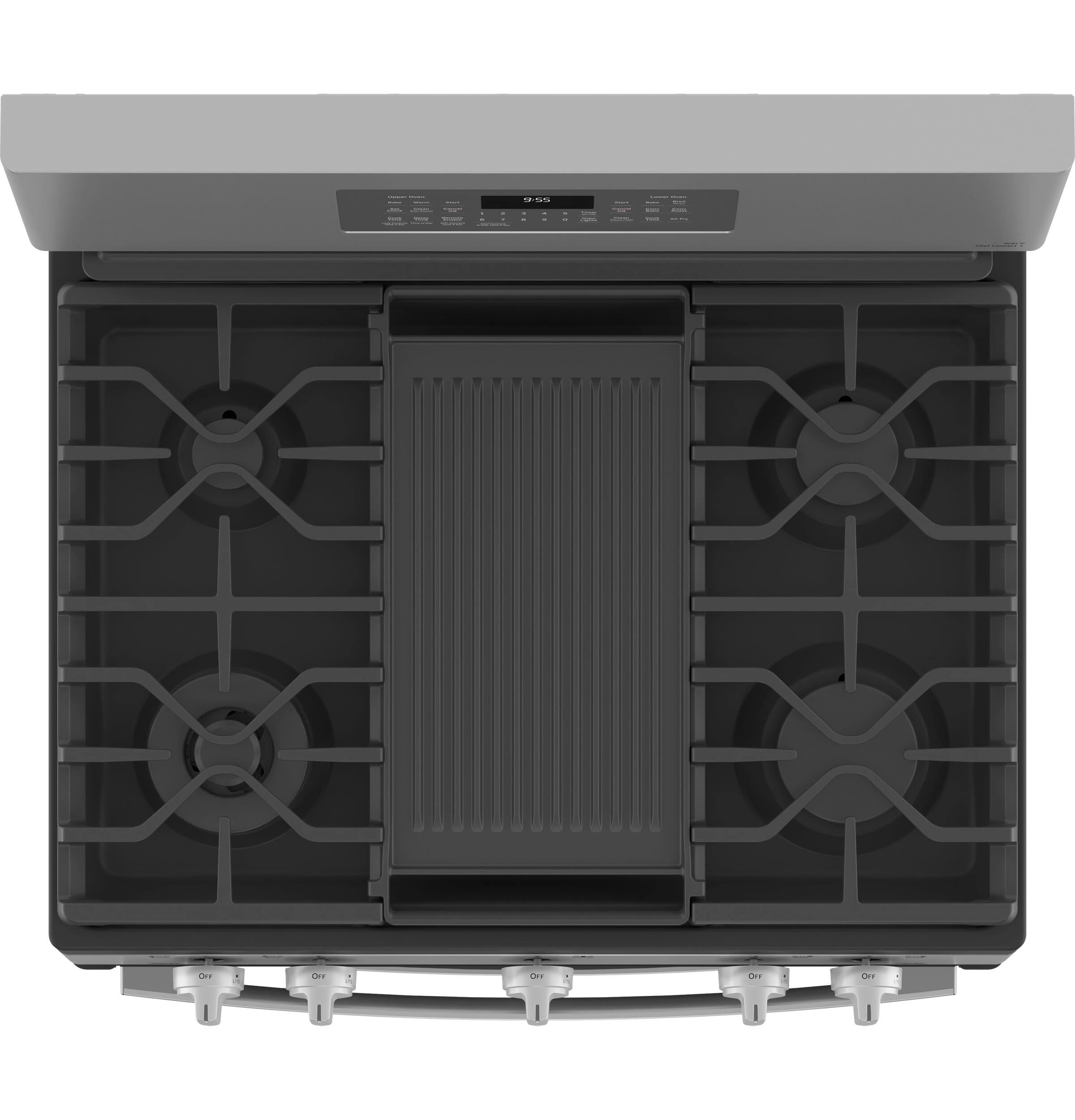 Ge Appliances PGB965YPFS Ge Profile™ 30" Free-Standing Gas Double Oven Convection Fingerprint Resistant Range With No Preheat Air Fry