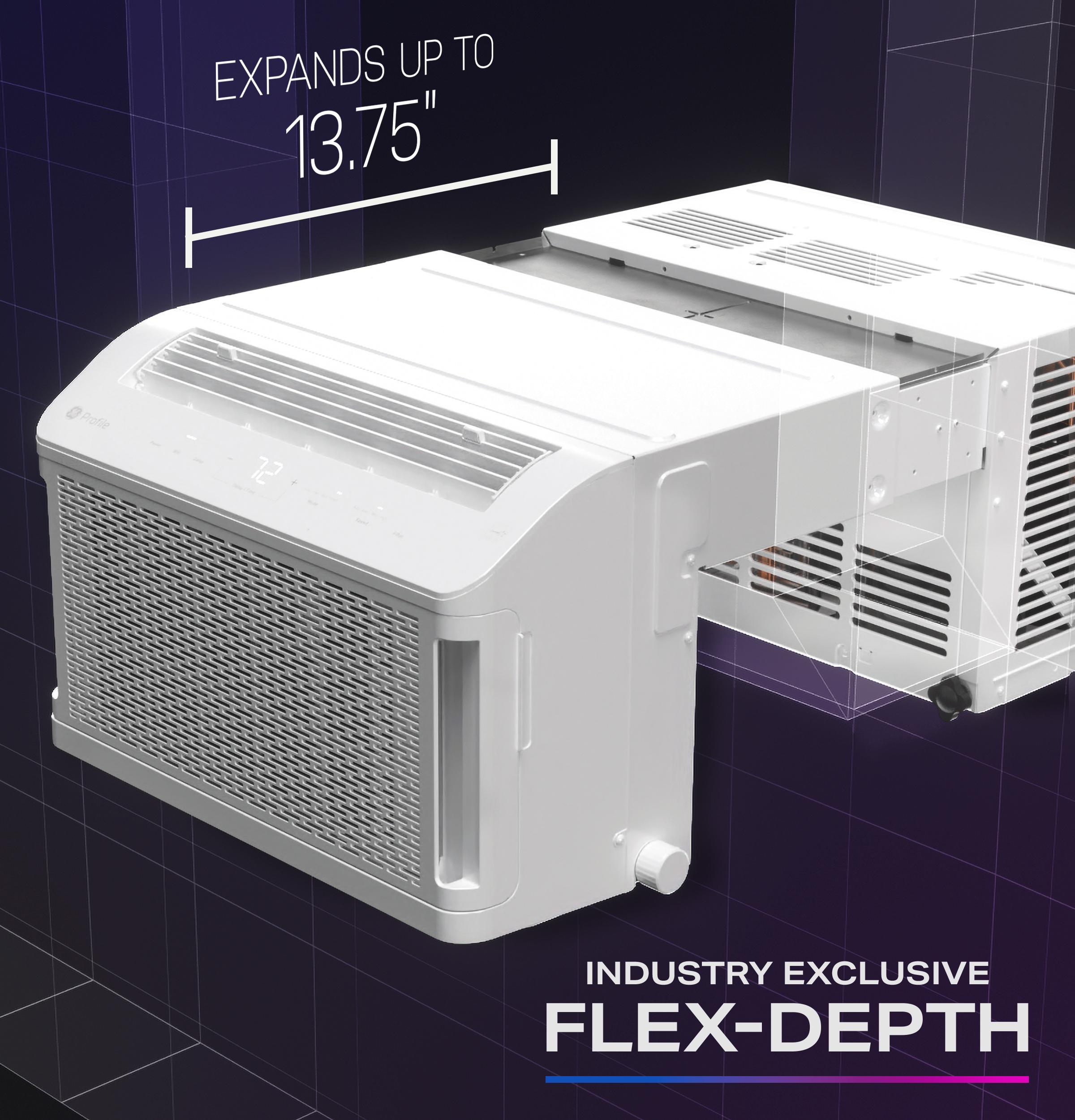 Ge Appliances PHNT12CC Ge Profile Clearview™ 12,200 Btu Inverter Smart Ultra Quiet Window Air Conditioner For Large Rooms Up To 550 Sq. Ft.