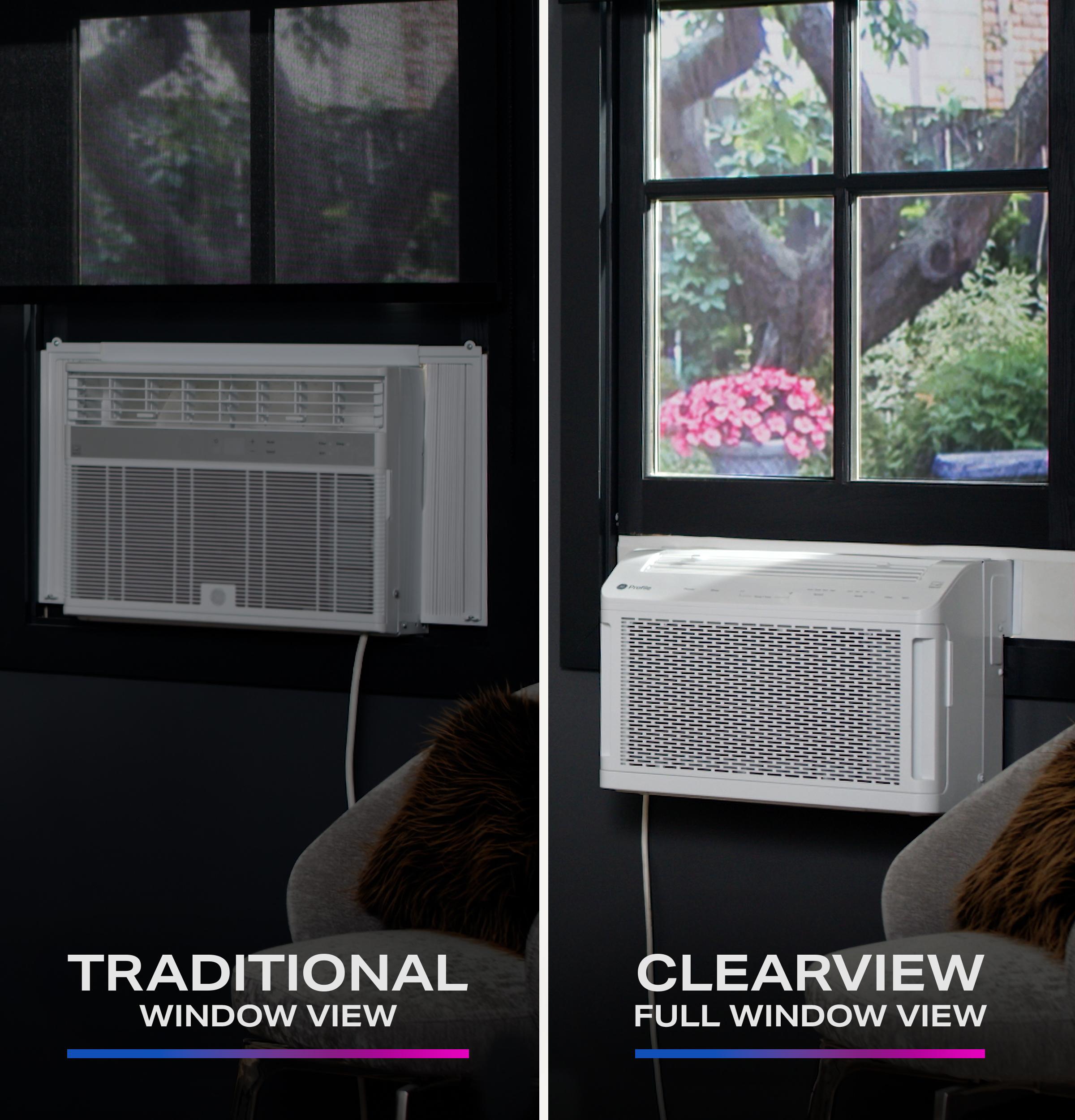 Ge Appliances PHNT12CC Ge Profile Clearview™ 12,200 Btu Inverter Smart Ultra Quiet Window Air Conditioner For Large Rooms Up To 550 Sq. Ft.