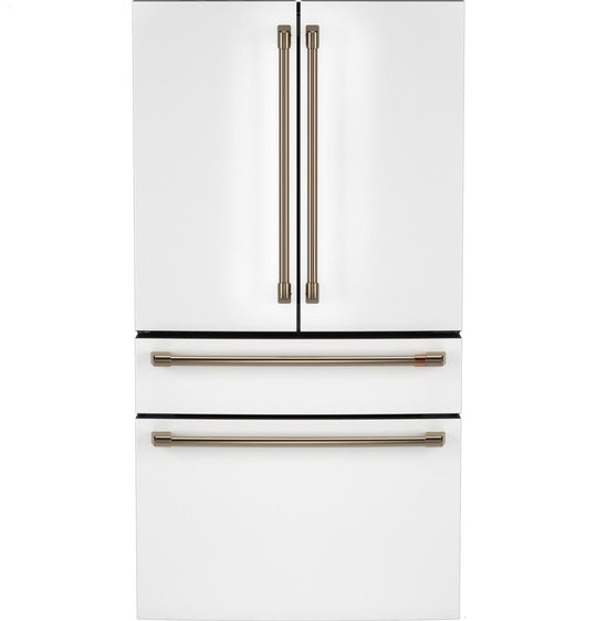Cafe CGE29DP4TW2 Café™ Energy Star® 28.7 Cu. Ft. Smart 4-Door French-Door Refrigerator With Dual-Dispense Autofill Pitcher
