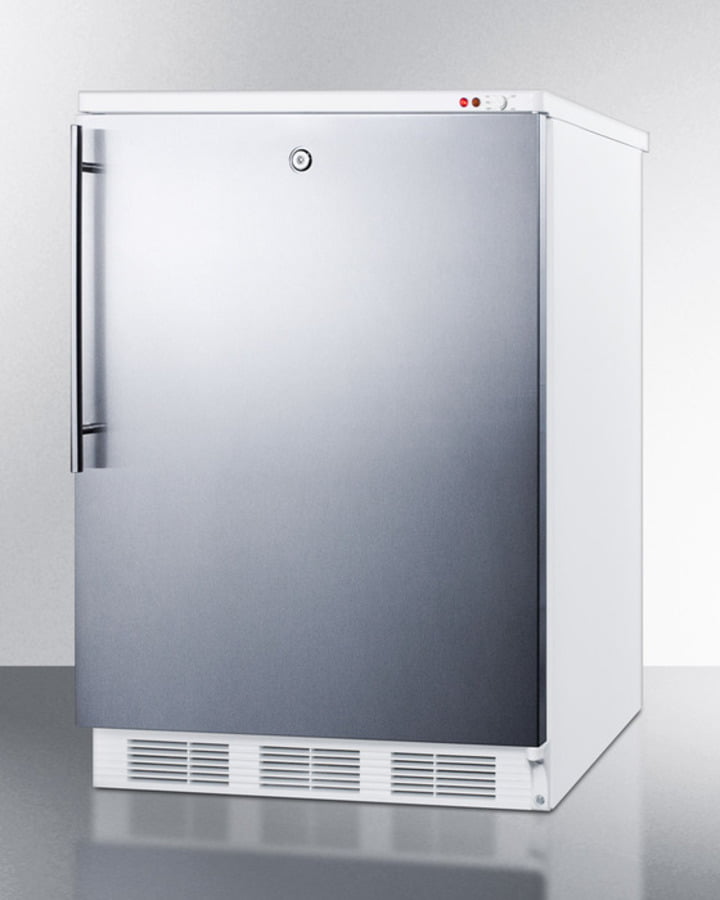 Summit VT65ML7BISSHV Commercial Built-In Medical All-Freezer Capable Of -25 C Operation, With Front Lock, Wrapped Stainless Steel Door And Thin Handle