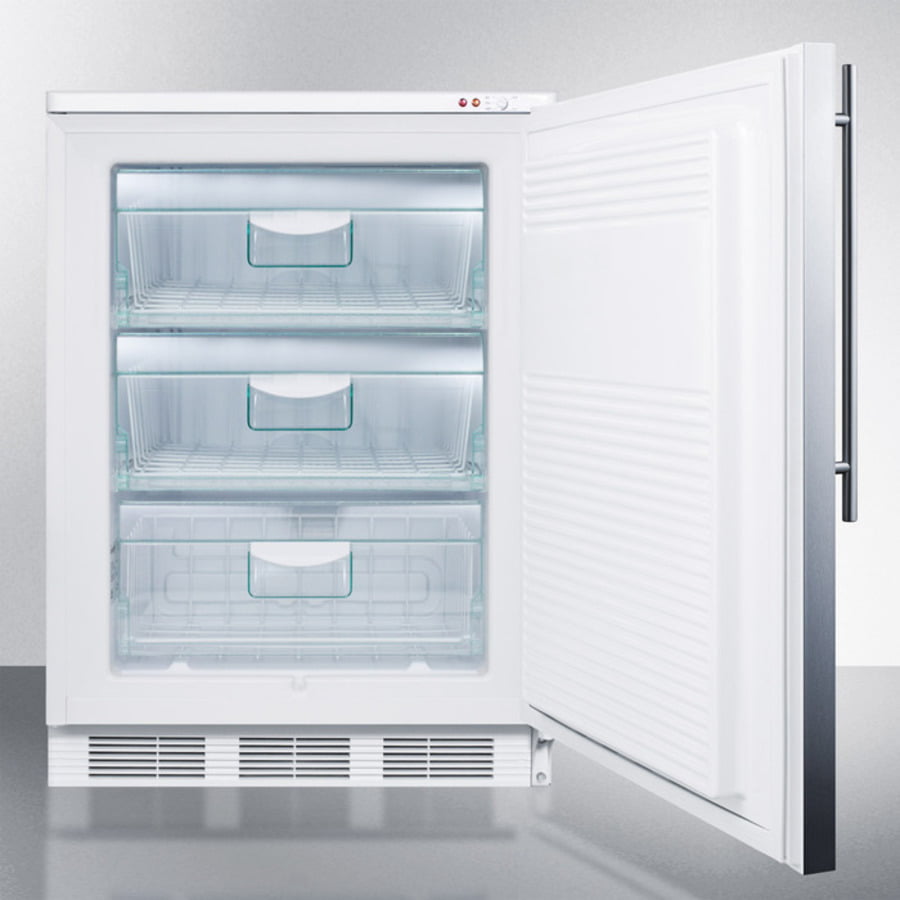 Summit VT65ML7BISSHV Commercial Built-In Medical All-Freezer Capable Of -25 C Operation, With Front Lock, Wrapped Stainless Steel Door And Thin Handle
