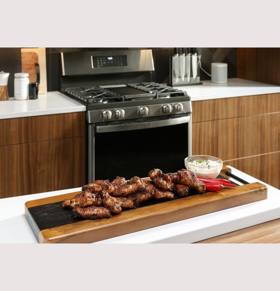 Ge Appliances PGB965YPFS Ge Profile™ 30" Free-Standing Gas Double Oven Convection Fingerprint Resistant Range With No Preheat Air Fry