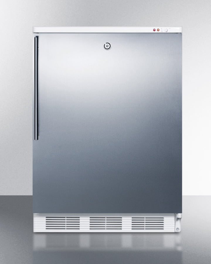 Summit VT65ML7BISSHV Commercial Built-In Medical All-Freezer Capable Of -25 C Operation, With Front Lock, Wrapped Stainless Steel Door And Thin Handle